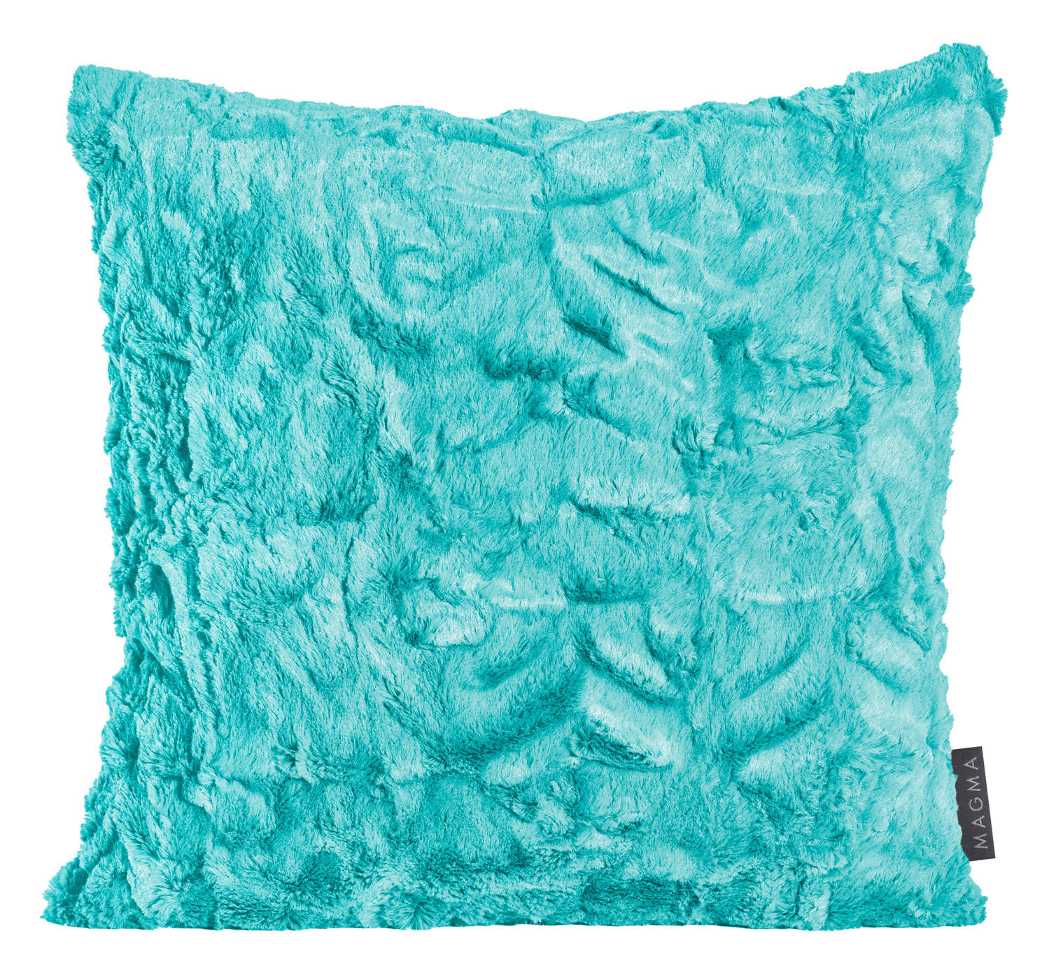 KISSENHÜLLE 2er Set Fluffy 40/40 cm türkis - Türkis, Textil (40/40cm) - Magma Heimtexx