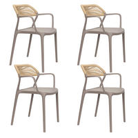 GARTENSTÜHLE Jara - 4 er Set - Taupe, Kunststoff (56/78/52cm) - Housecraft Living