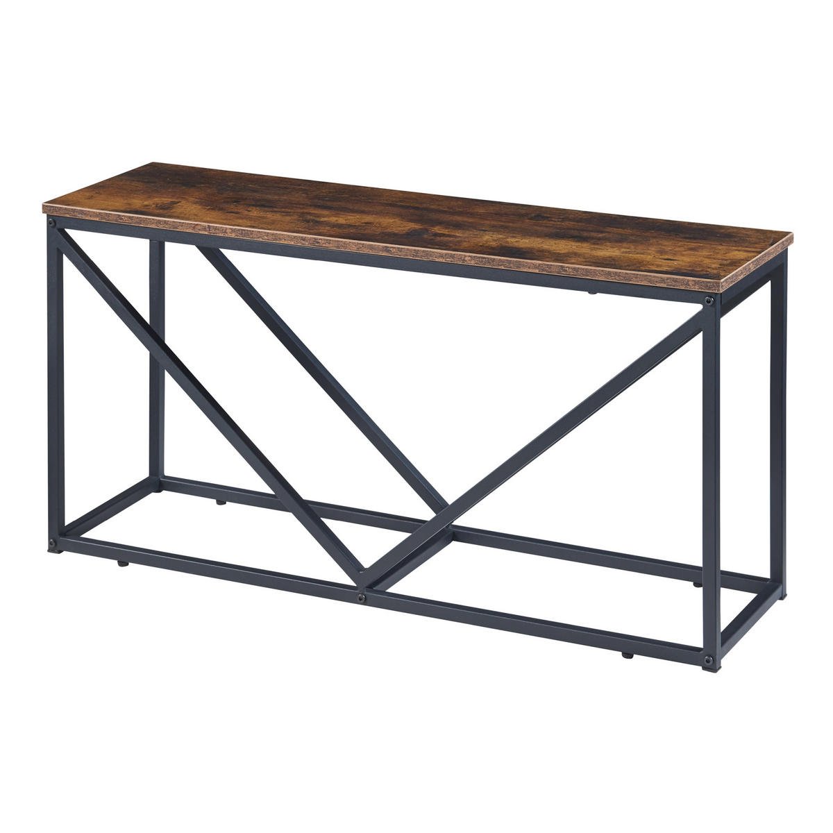KAMINHOLZREGAL Vaasa - Schwarz, Metall (100/50/30cm) - [en.casa]