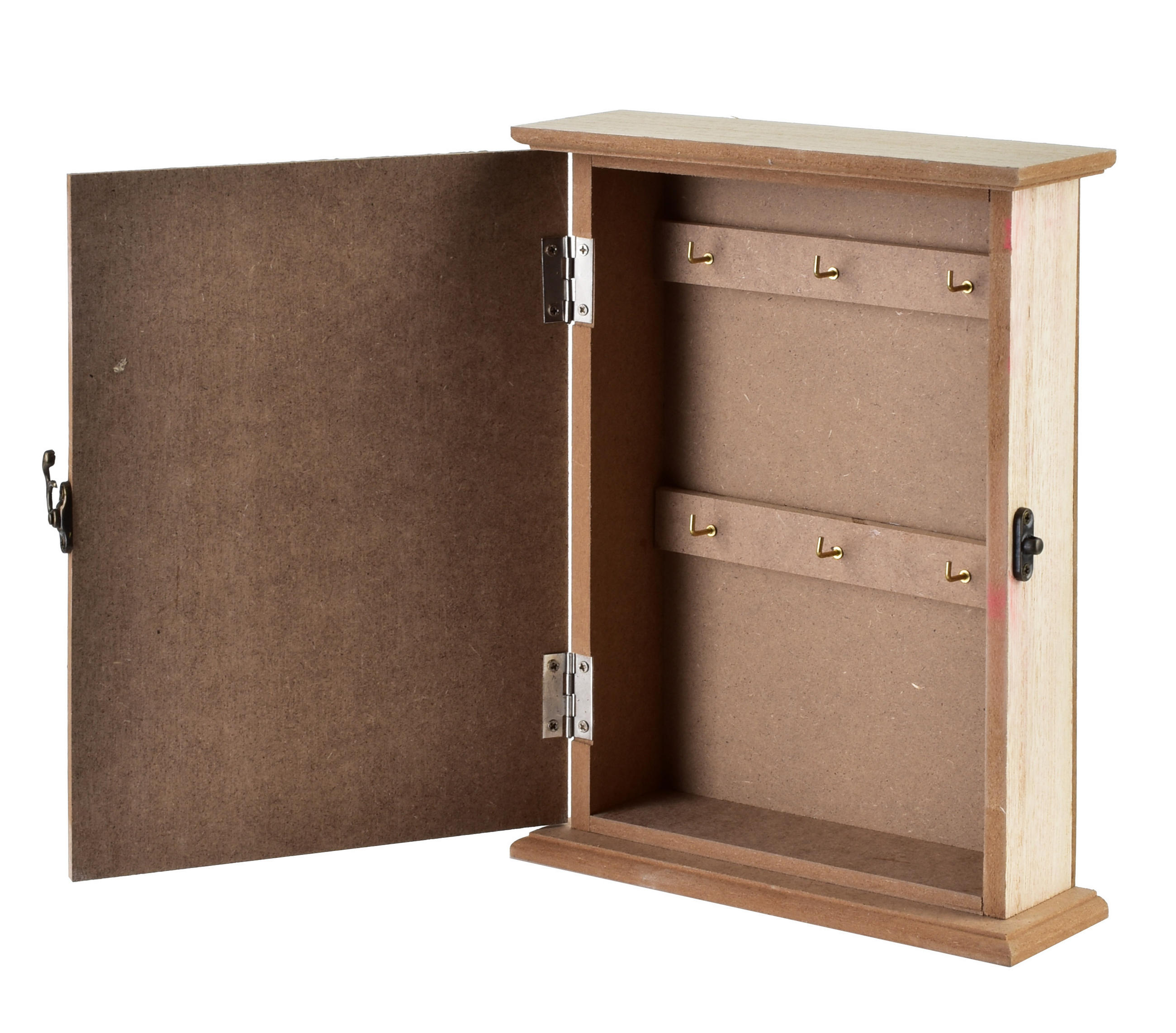 SCHLÜSSELKASTEN Stacy Weiß 19.5/6/24.5 cm Holz - Weiß, Holz (6/24.5/19.5cm) - Mondex