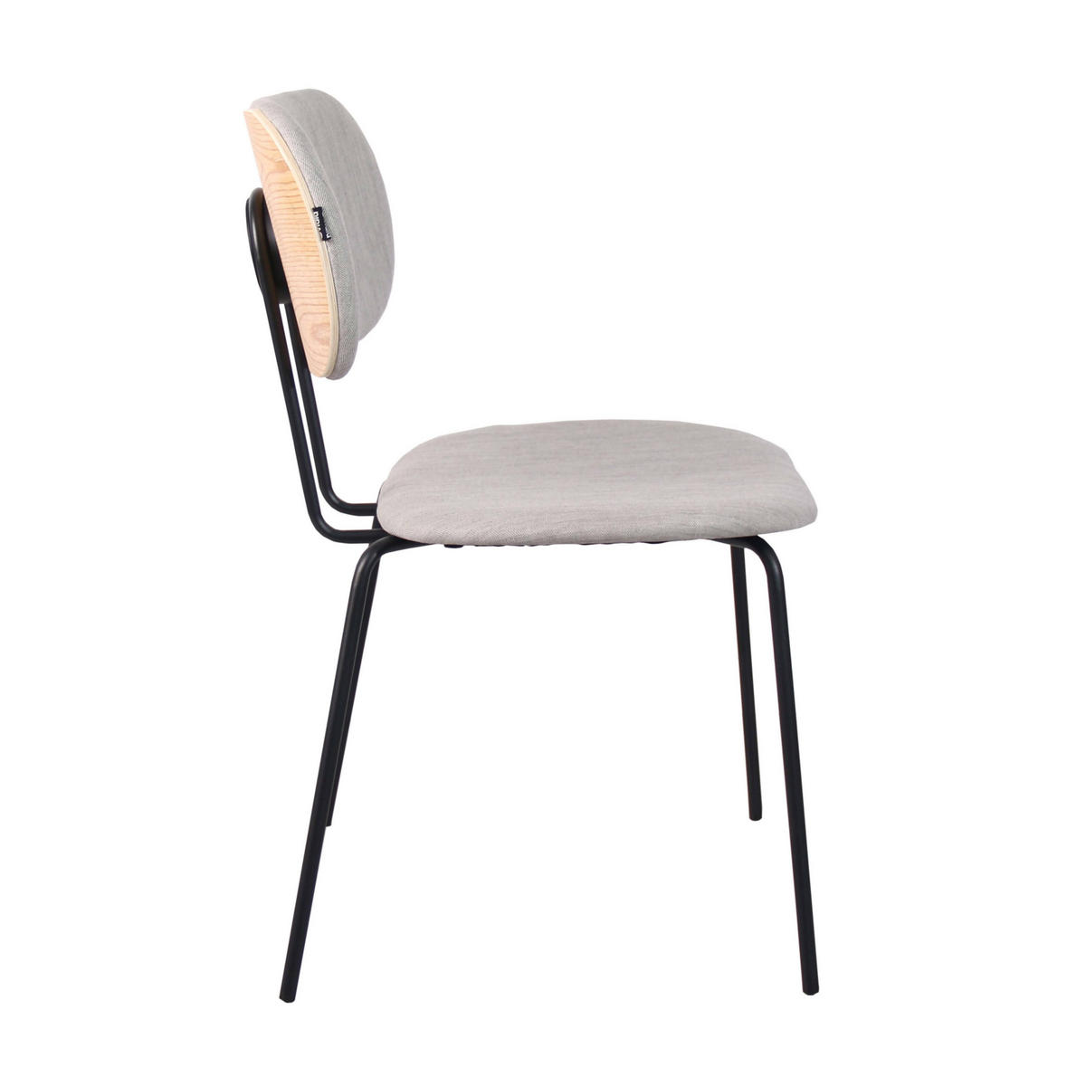 STÜHLE 2-tlg., Grau - Grau, Holz (47/83/50cm) - Oviala