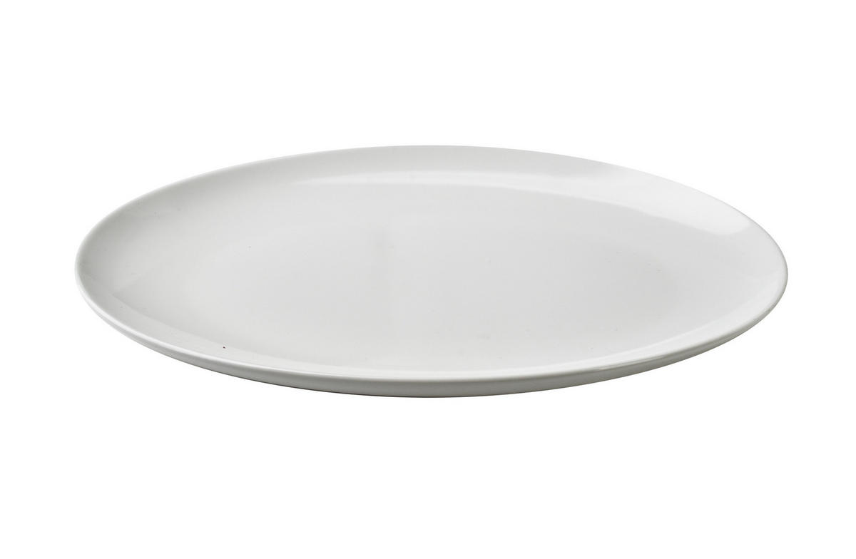 SERVIERPLATTE Basic Weiß 30.5/22/2.5 cm Keramik - Weiß, Keramik (22/2.5/30.5cm) - Mondex