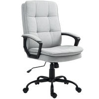 BÜROSTUHL ergonomisch höhenverstellbar mit Wippfunktion Polyester Gray - Grau, Kunststoff (63/112/70cm) - Meubliv