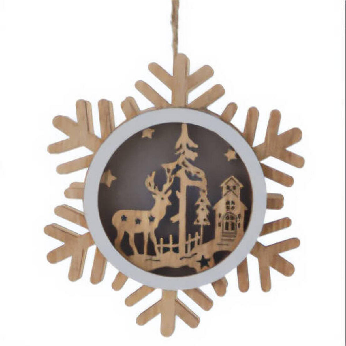 WEIHNACHTSDEKORATION 12 cm - Beige, Holz (2.5/12/12cm) - Home Styling Collection