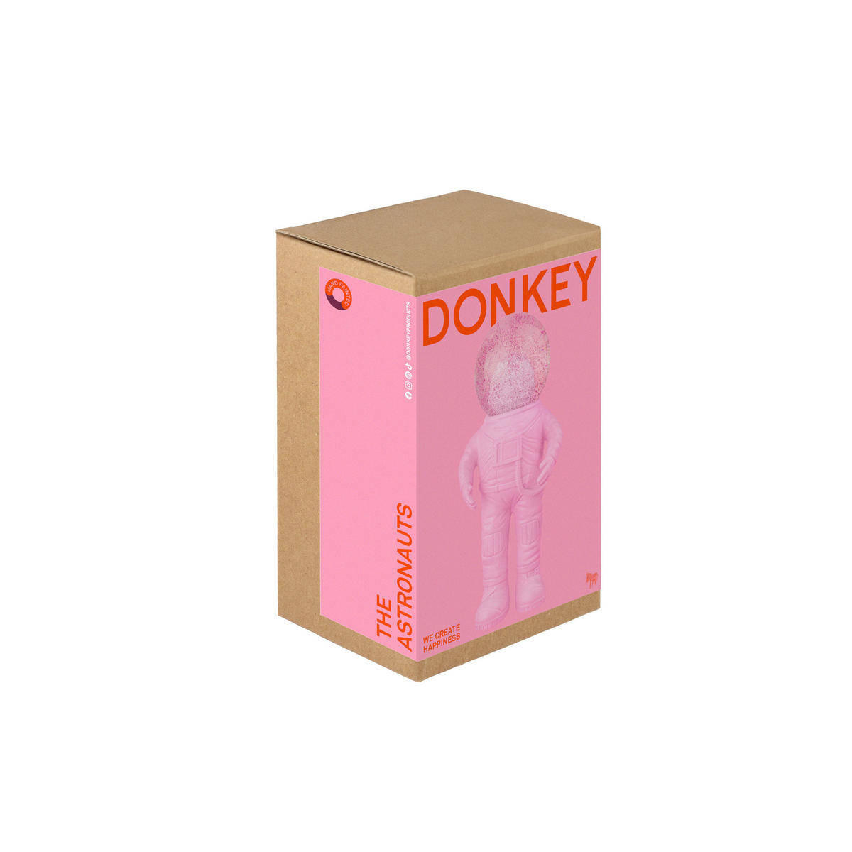 SCHNEEKUGEL Summerglobe The Astronauts Small, Glas / Polyresin, Pink, 13 cm - Rosa, Glas (6/13/5cm) - Donkey Products
