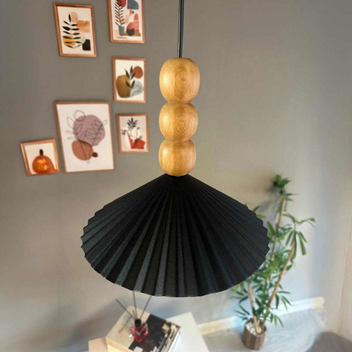PENDELLEUCHTE WMAvilla - Schwarz, Metall (25/25/16cm) - Bamyum