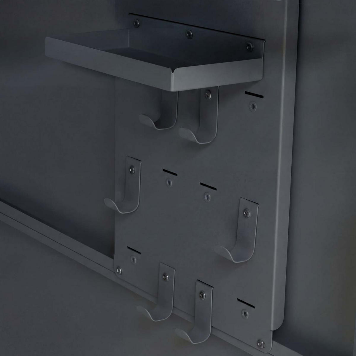 2ER-FAHRRADGARAGE rechteckig Anthrazit - Anthrazit, Metall (113/123/208cm) - MCW