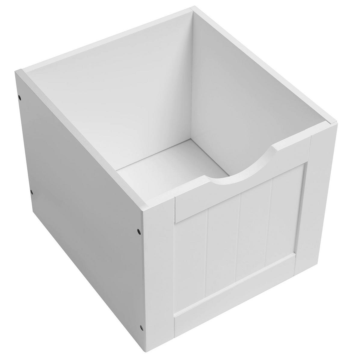 BADEZIMMERSCHRANK SIDEBOARD - Weiß, Holzwerkstoff (30/81/60cm) - Hansiro