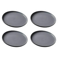 SPEISETELLER Jasper Schwarz ø 26.0 cm 4er Set - Schwarz, Keramik (26cm) - Ritzenhoff Breker