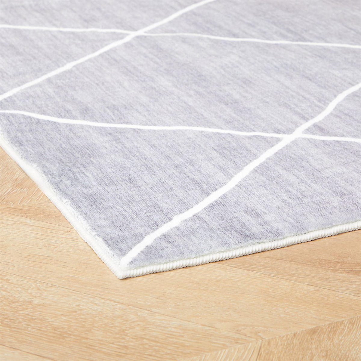 TEPPICH RHOMB - Grau, Textil (160/230cm) - IDIMEX