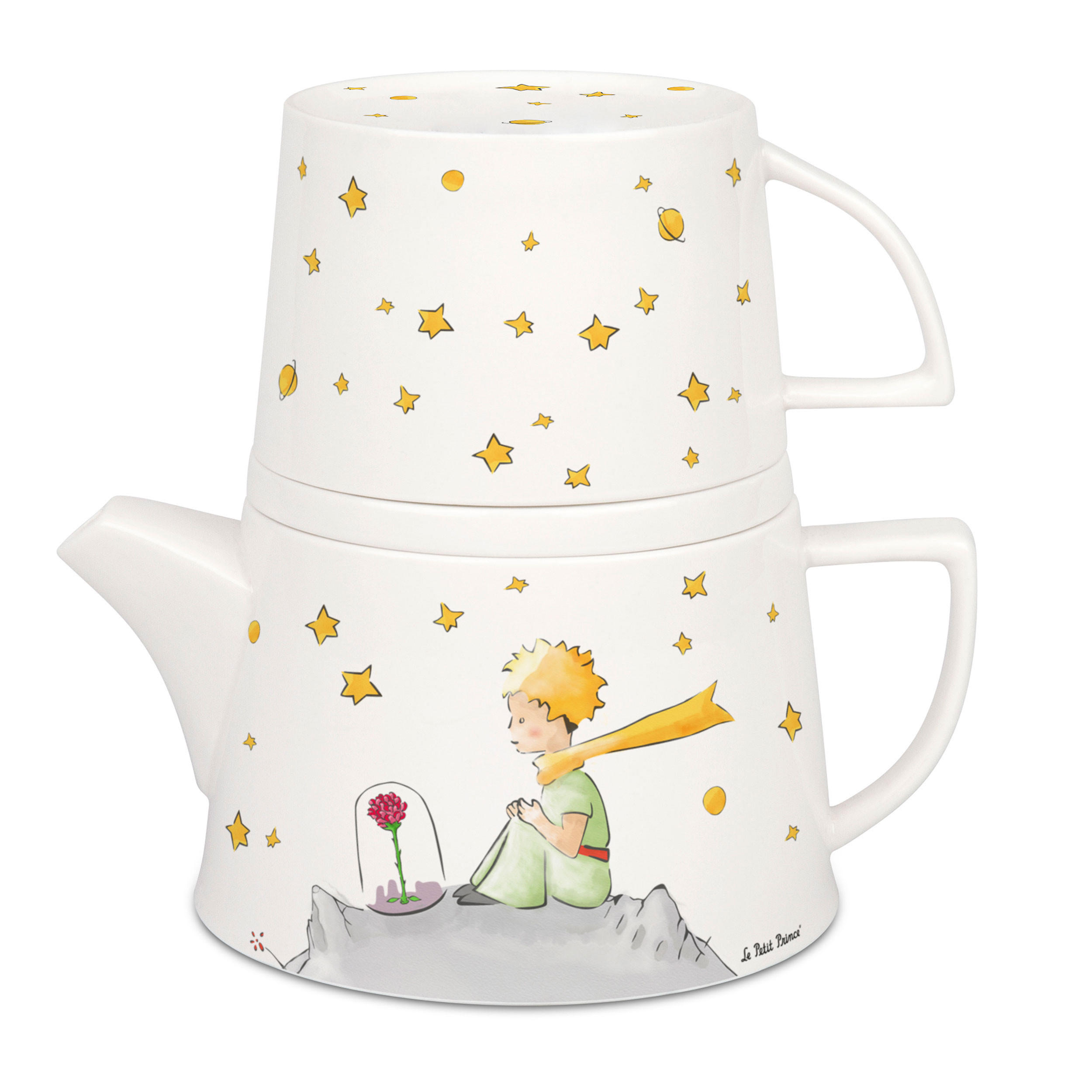 TEE-KANNEN-SET Tea for me - Der kleine Prinz - Naturfarben, Keramik (0.4L) - Könitz