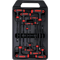 SCHRAUBENDREHER-SATZ MIT T-GRIFF UND SEITLICHER KLINGE | T-PROFIL - Multicolor, Kunststoff/Metall (1/1cm) - BGS technic