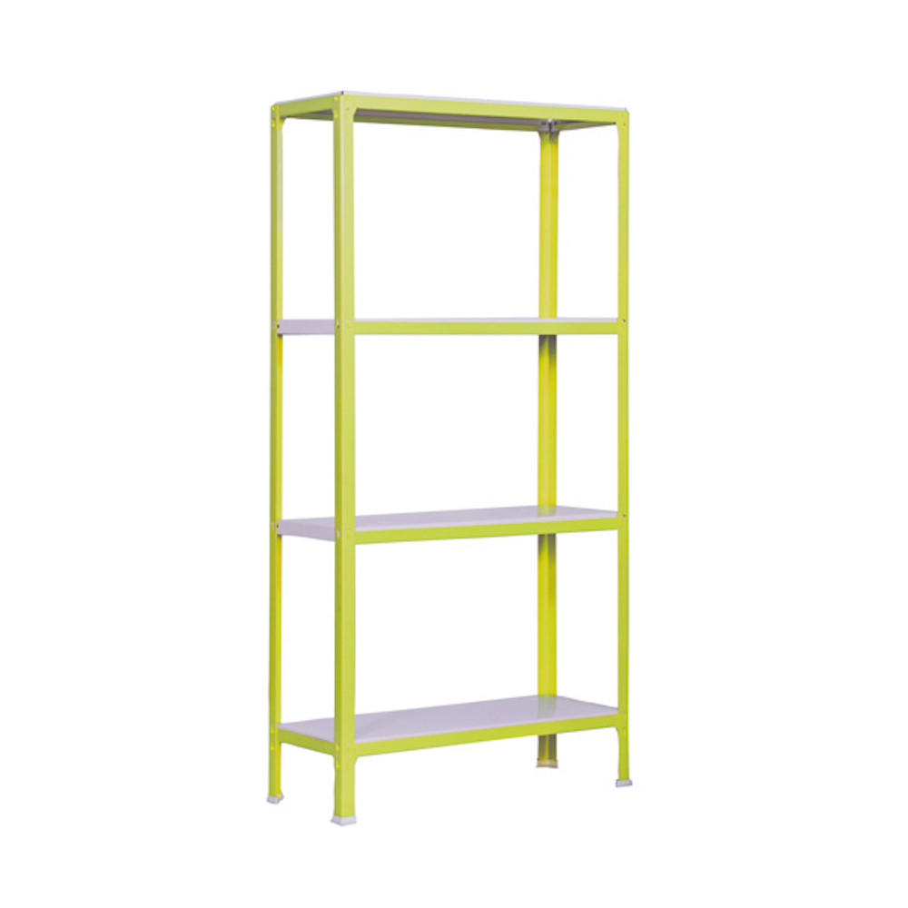 WOHNREGAL LIVING KOALA METAL mit 4 Fachböden | HxBxT 160x80x40cm | Fachlast 150kg | Grün/Weiß - Grün, Metall (80/160/40cm) - PROREGAL