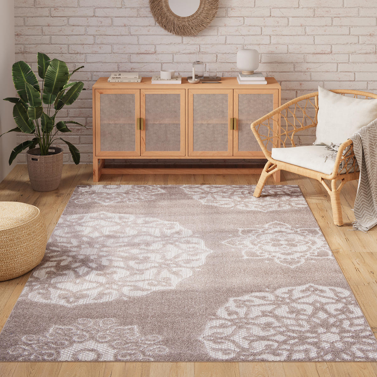 TEPPICH PATIO Grau 300/400 cm - Grau, Kunststoff (300/400cm) - Tapiso