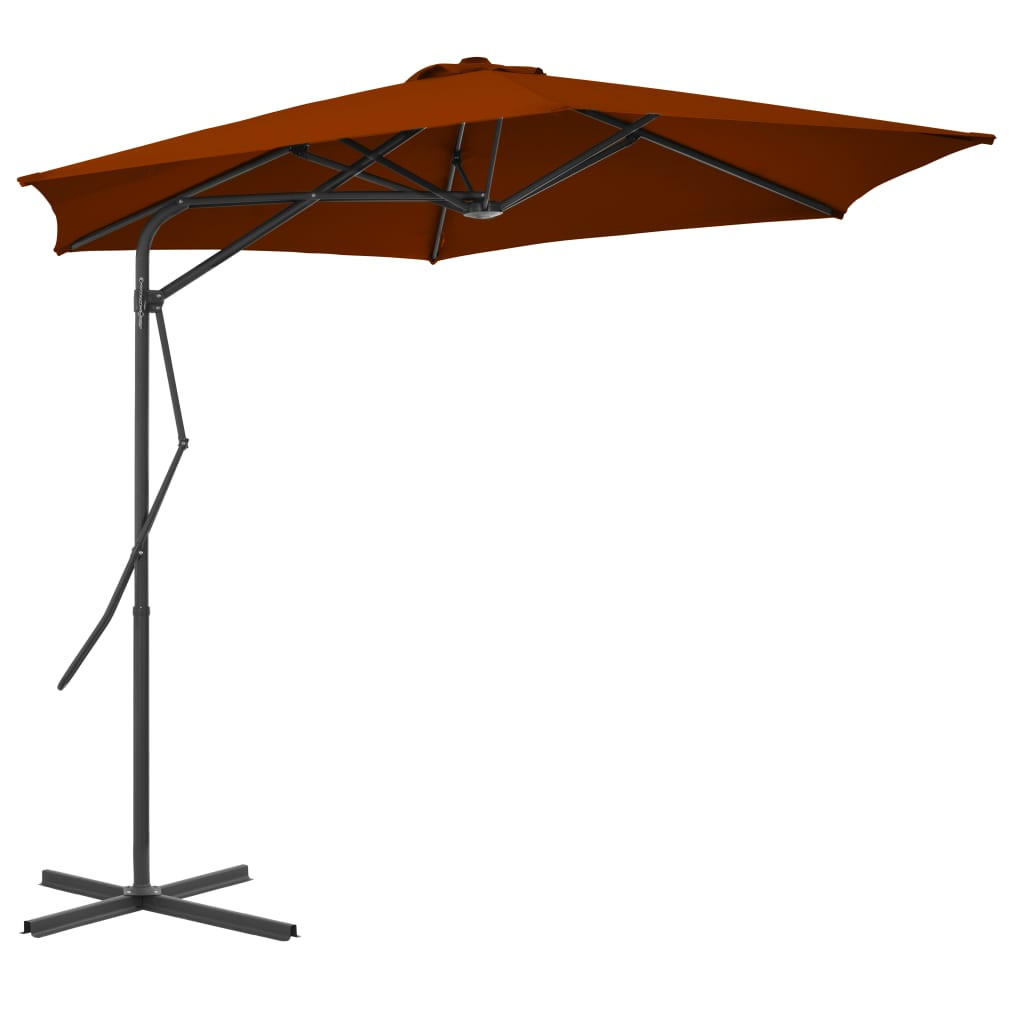 furnicato Sonnenschirm Braun 300x300 cm