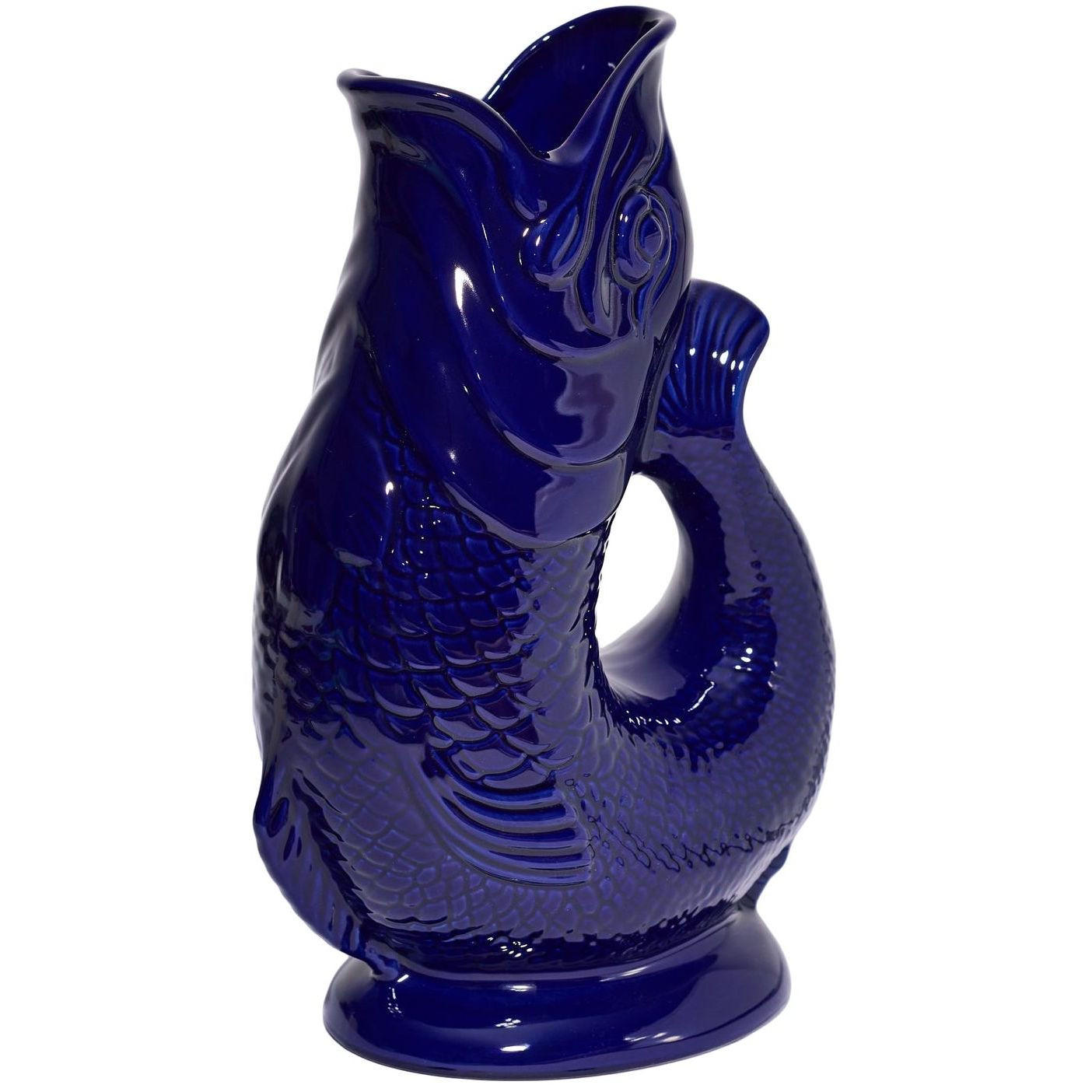 KARAFFE mit „Gluck-Gluck“-Geräusch 27,5/17/9,5 cm - Dunkelblau, Keramik (1.2L) - Gluckigluck