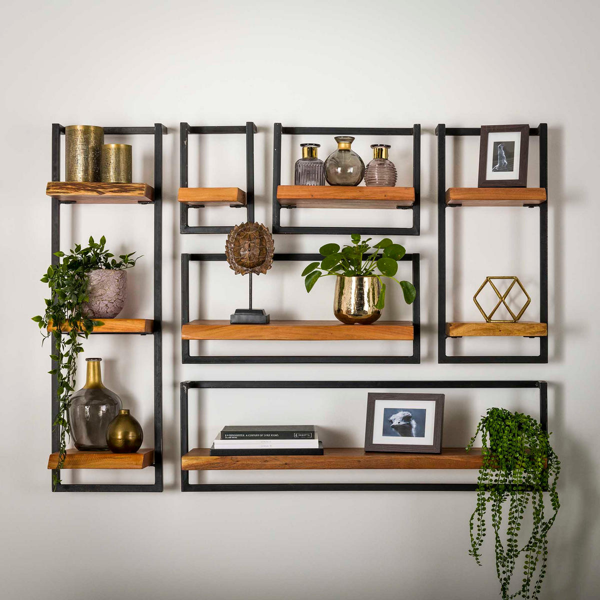 WANDREGAL Edge Braun 30/25/100 cm - Braun, Holz (25/100/30cm) - Hoyz Collection