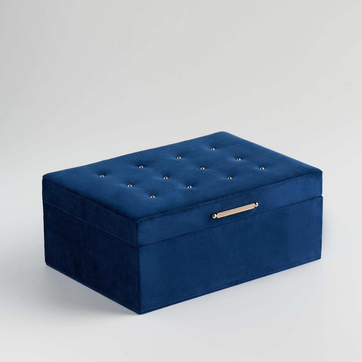 SCHMUCKKÄSTCHEN Nappo - Dunkelblau, Textil (18/11/24.5cm) - home&you