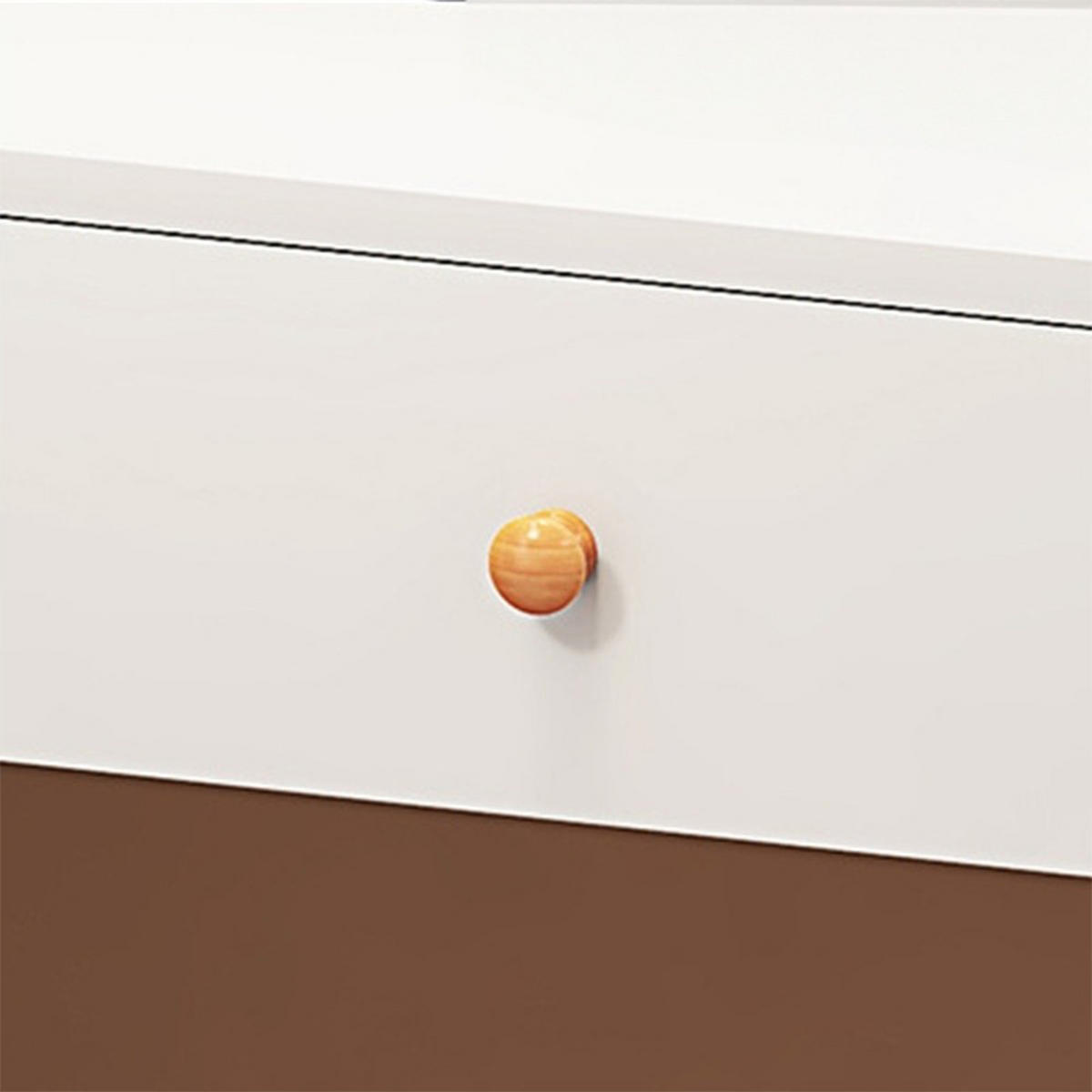 SCHMINKTISCH, weiß 80/40/73 cm - Weiß, Holzwerkstoff (80/73/40cm)