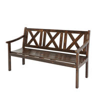 GARTENBANK Dunkelbraun - Dunkelbraun, Holz (160/91/61cm) - MCW