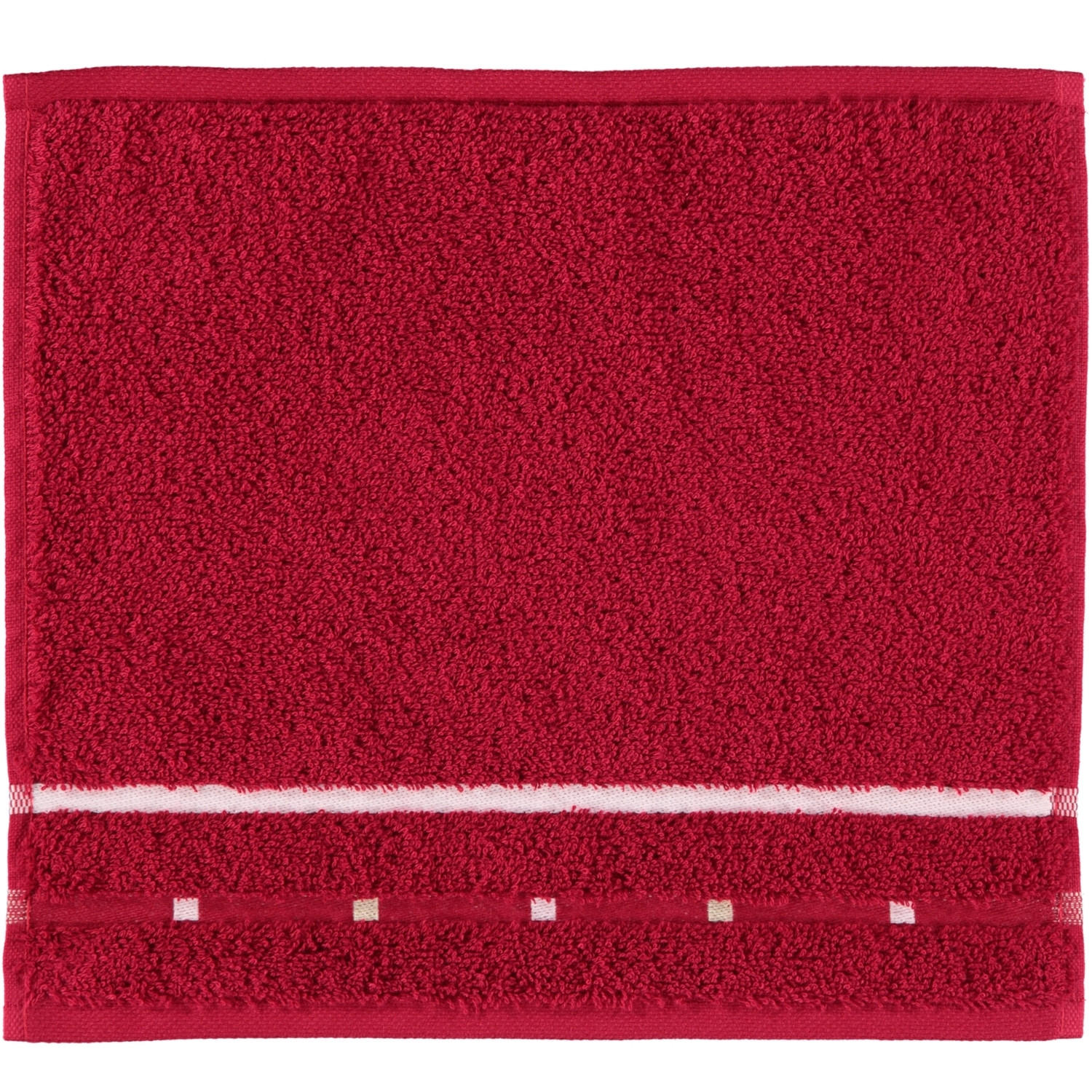 HANDTÜCHER QUADRATI RUBIN - 067 - Rot, Textil (30/30cm) - Vossen