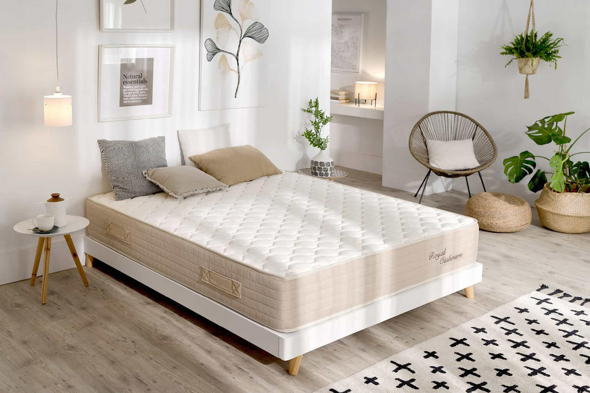 MATRATZE Royal Cashmere, 80x190cm - Beige, Textil (80/190cm) - Moonia