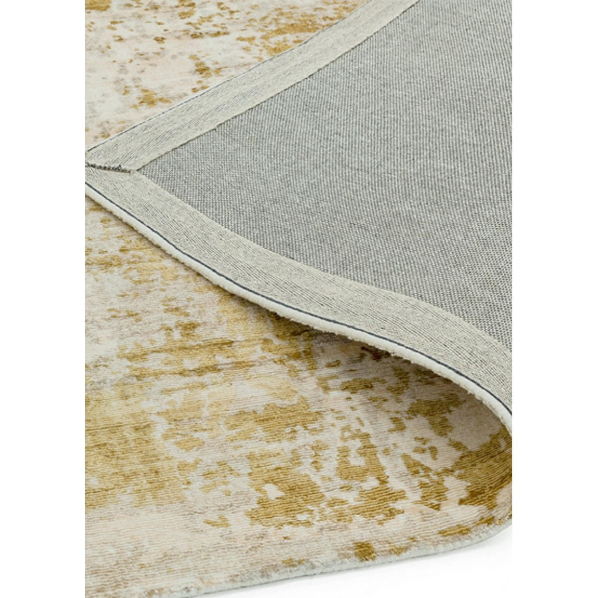 TEPPICH Moderner handgefertigter für Wohn- und Schlafzimmer von BYGAT Gelb 120 x 170 cm - Currygelb, Textil (120/170cm) - Novatrend