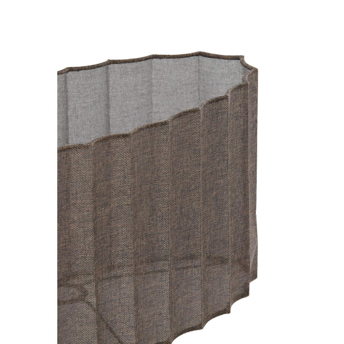 LAMPENSCHIRM Disli Braun 38/17.5/19 cm - Braun, Textil (38/17.5/19cm) - Light & Living