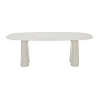 ESSTISCH - 8 Personen - holz - beige Avalina - Beige, Glas/Holz (110/220/76cm) - Vente-Unique