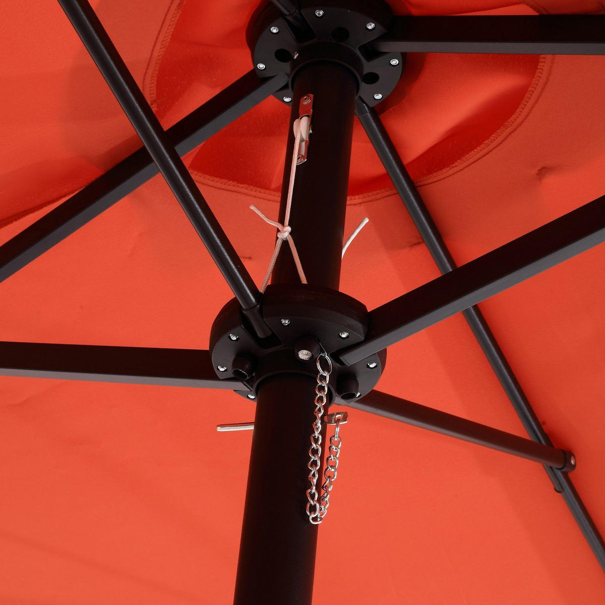 SONNENSCHIRM 453x267cm,Aluminium,Sonnenschutz,Orange - Orange, Metall (453/267cm) - LVHOM