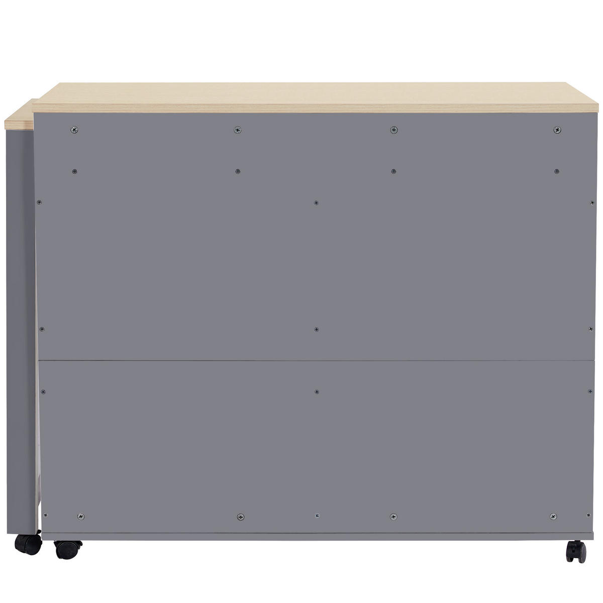 BARTISCH DE-41226 117-180/50/94,6 cm mit ausziehbarer Tischplatte und Stauraum Grau - Grau, Holzwerkstoff (117/94.6/50cm) - ComfortXL