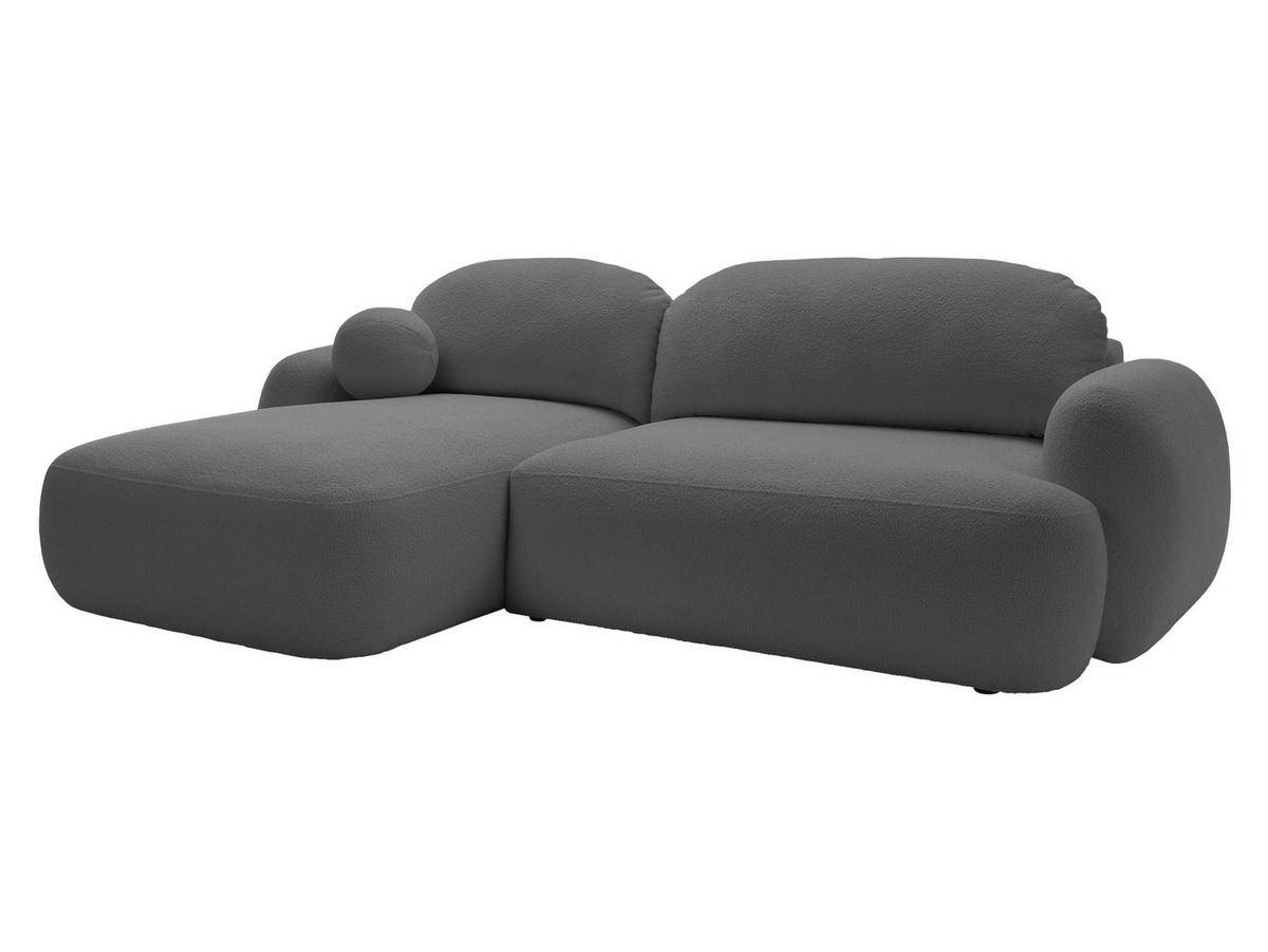 ECKSOFA Mayo, Seite: Links - Schwarz/Grau, Holz/Kunststoff (275/175cm) - MIRJAN24