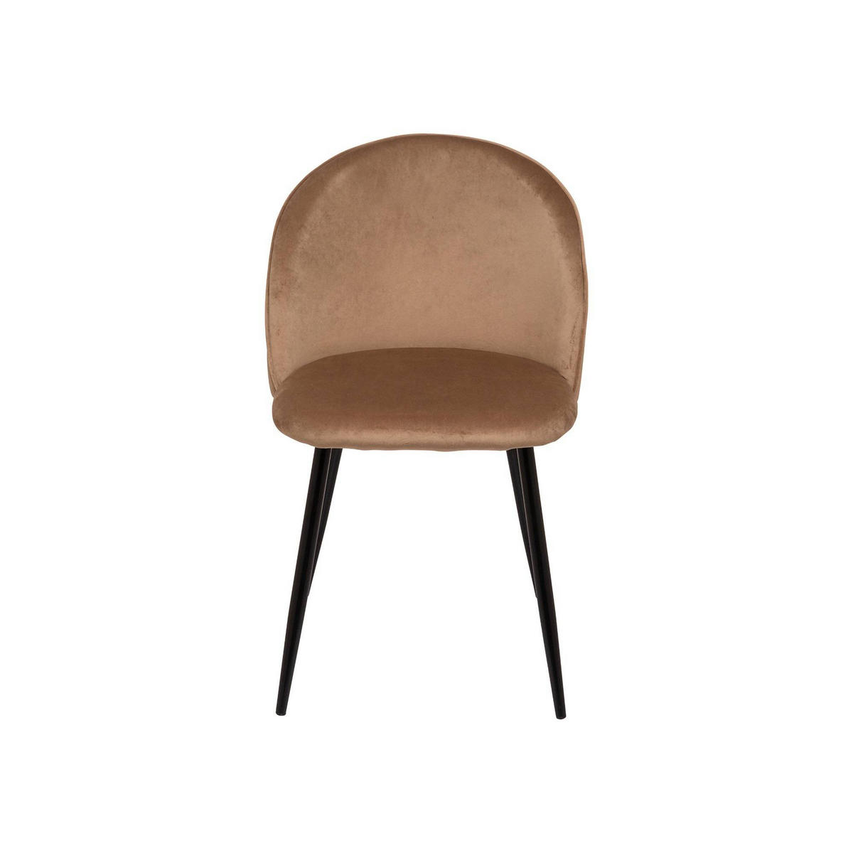 STUHL 4er Set in Metall Sand 53.5x50.5h81.5 - Beige, Metall (51/82/54cm) - DMORA
