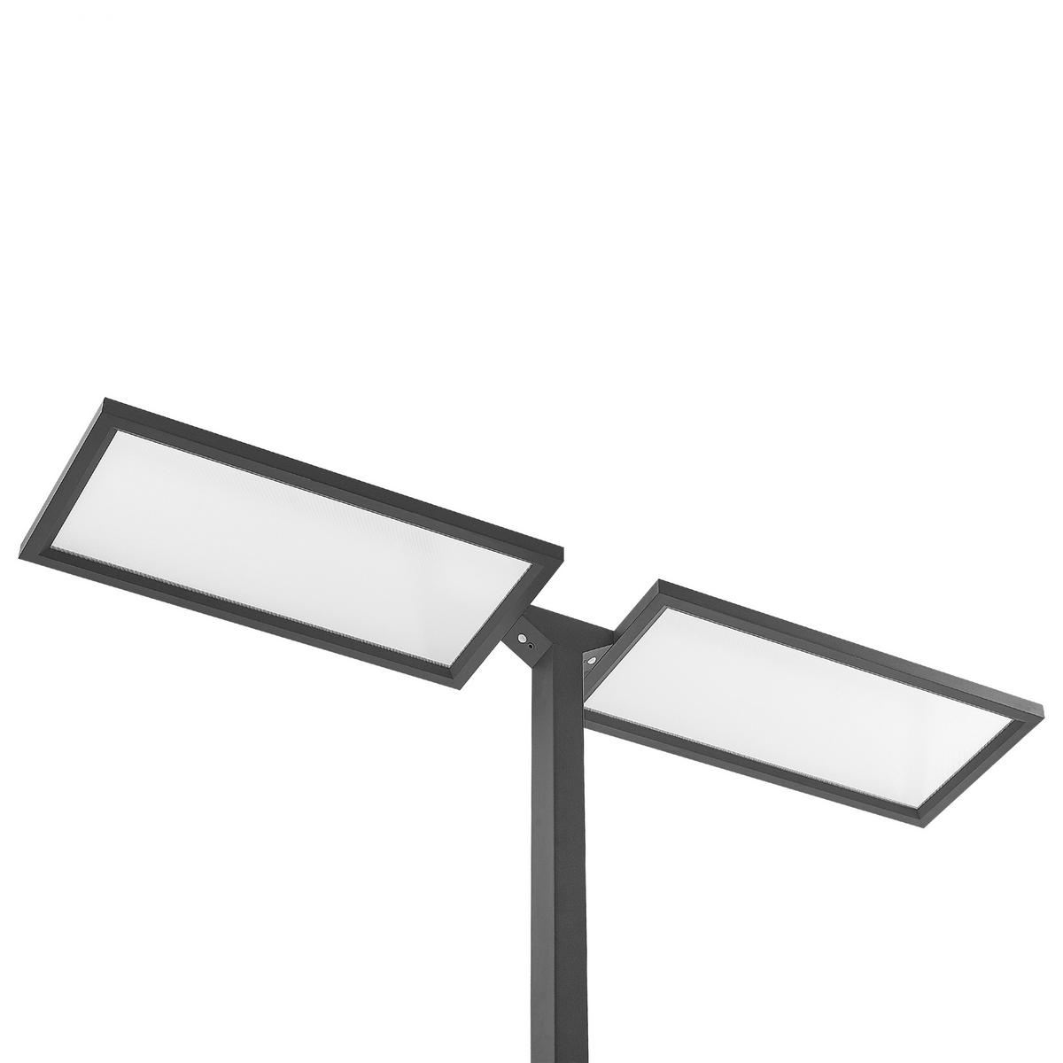 STEHLAMPE Sculptor 30/135/197 cm - Schwarz, Metall (30/135/197cm) - Beliani