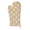 OFENHANDSCHUH Sterne 18/32 cm, Baumwolle wattiert - Beige, Textil (18/32cm) - Homescapes