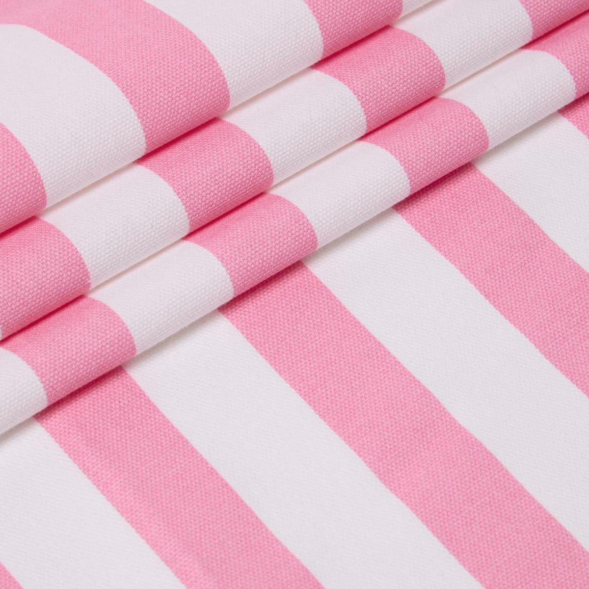 BAUMWOLLSTOFF Meterware rosa-weiß gestreift, 150 cm - Rosa, Textil (150/100cm) - Homescapes