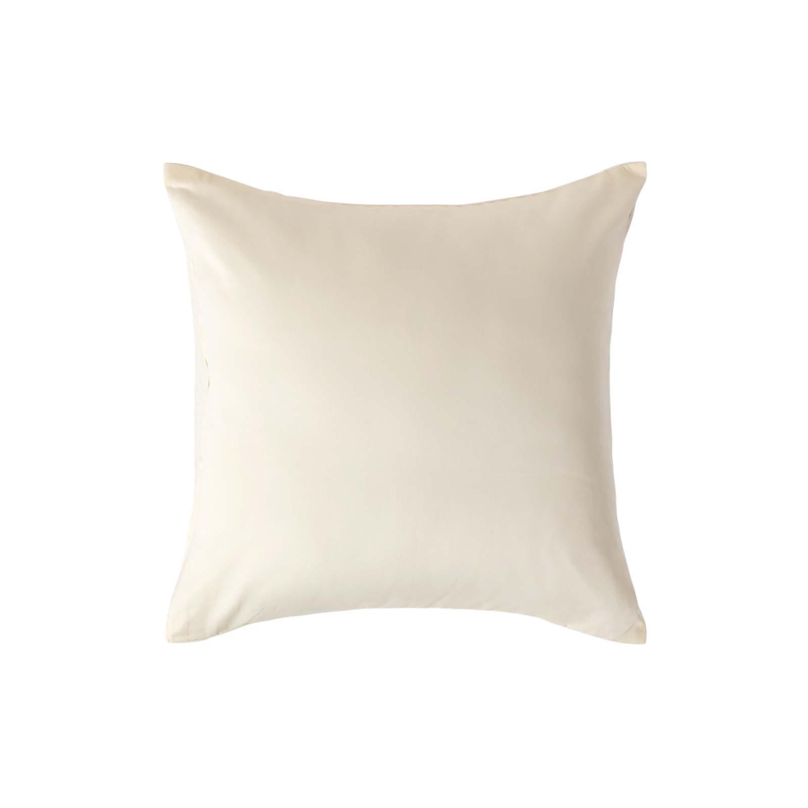 BIO-KISSENBEZUG Satin, Fadendichte 400 - Creme, Textil (40/40cm) - Homescapes