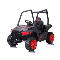 KINDERELEKTROAUTO Spider SUV schwarz Radio, Fernbedienung, Stoßdämpfer, Gurt - Schwarz, Kunststoff (118/69/86cm) - Chipolino