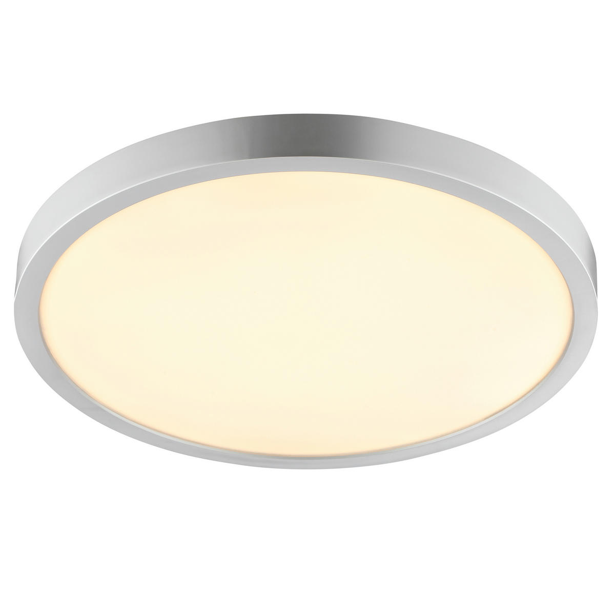 LED DECKENLEUCHTE Jade Silberfarben 37,5/37,5/3,1 cm - Silberfarben, Kunststoff (37.5/37.5/3.1cm) - Brilliant