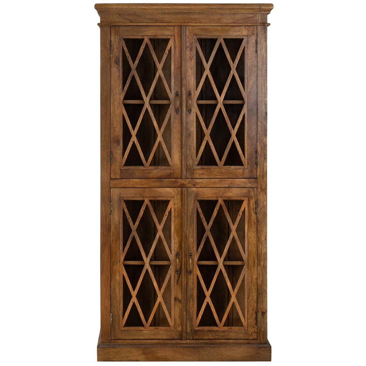 VITRINE auz Holz 90x40x183 cm - Braun, Holz (90/183/40cm) - Wanderlust