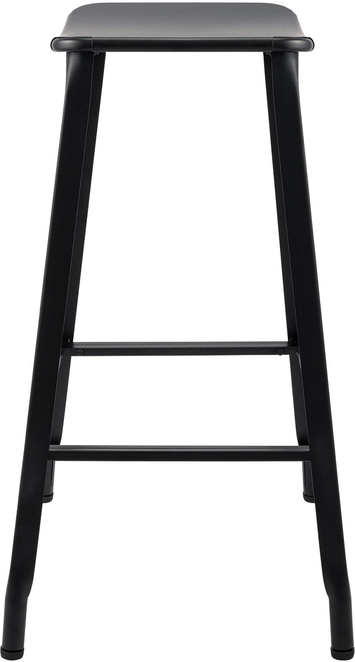 BARHOCKER Disan Metall Schwarz - Schwarz, Metall (51/74/43cm) - DELUKE