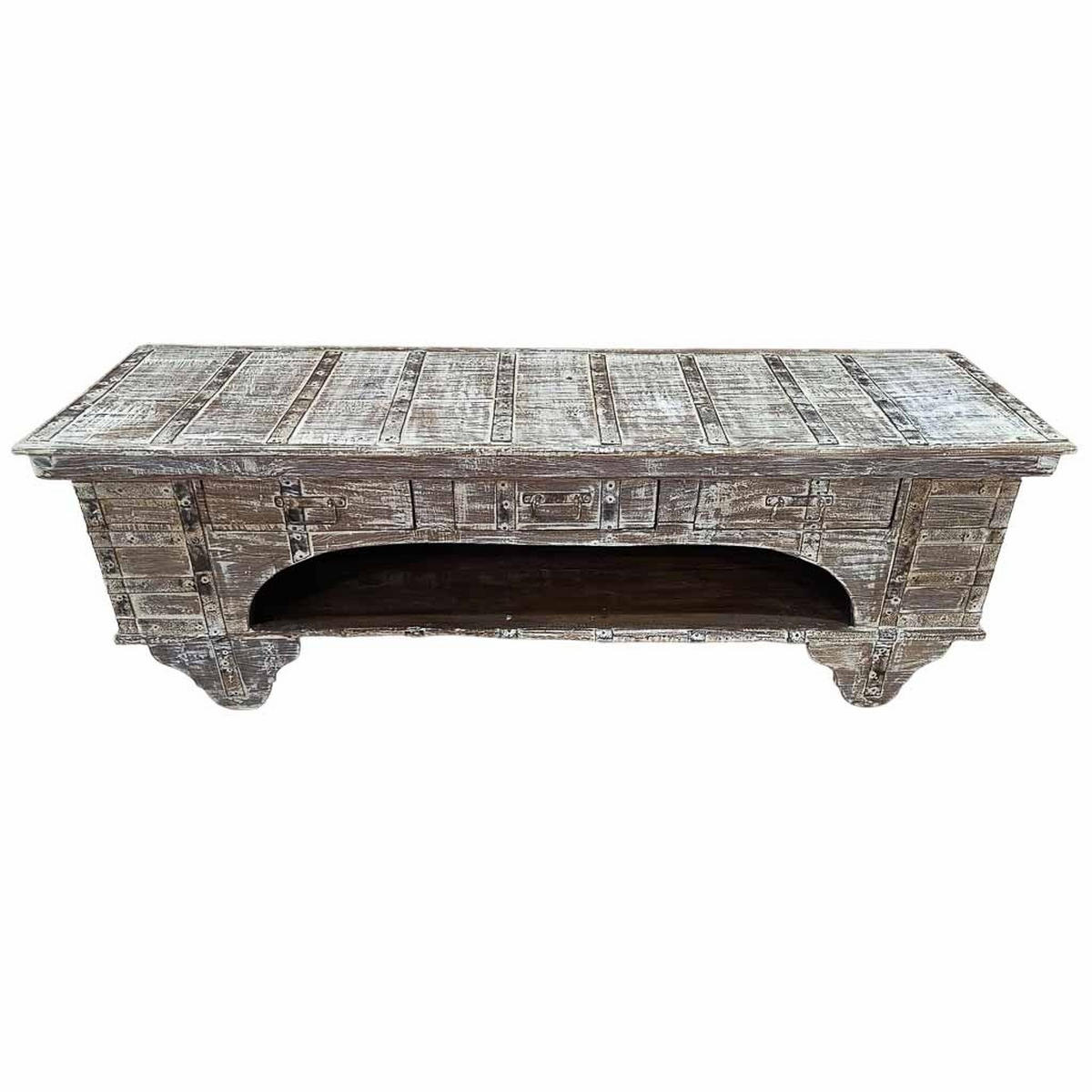 TV-LOWBOARD aus Holz, 175x45x57cm - Braun, Holz (175/57/45cm) - Wanderlust