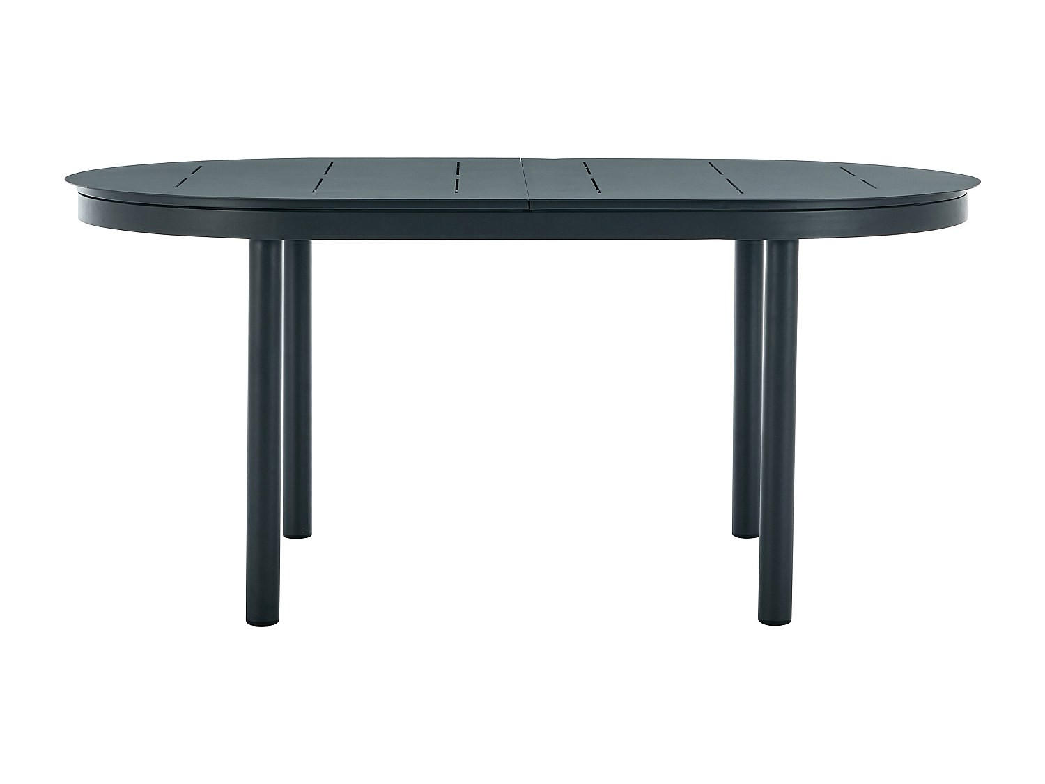 GARTENTISCH - 4 Personen, 6 Personen - Metall - Anthrazitgrau - - Anthrazit, Metall (99/220/75cm) - Vente-Unique