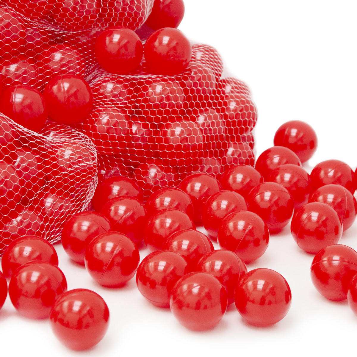 BÄLLEBAD-BÄLLE 50 Stück, Rot, 5.5 cm - Rot, Kunststoff (5.5/5.5/5.5cm) - Littletom