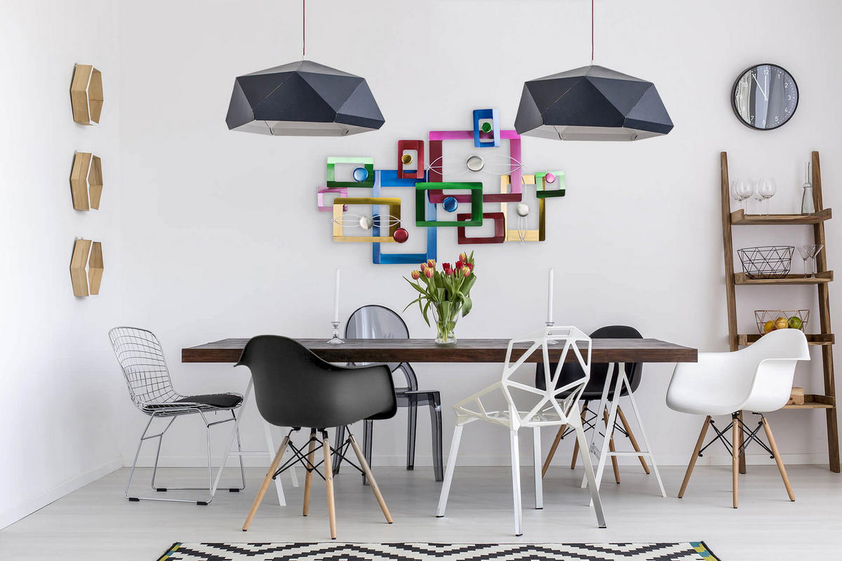 WANDDEKO Bunt 115/71 cm - Multicolor, Metall (3.1/71/8cm) - KUNSTLOFT