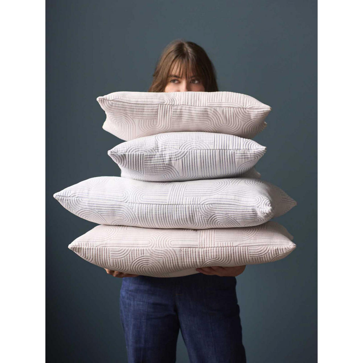 KISSEN Kiko kupfer 45 x 45 cm - Dunkelorange, Textil (45/45cm)