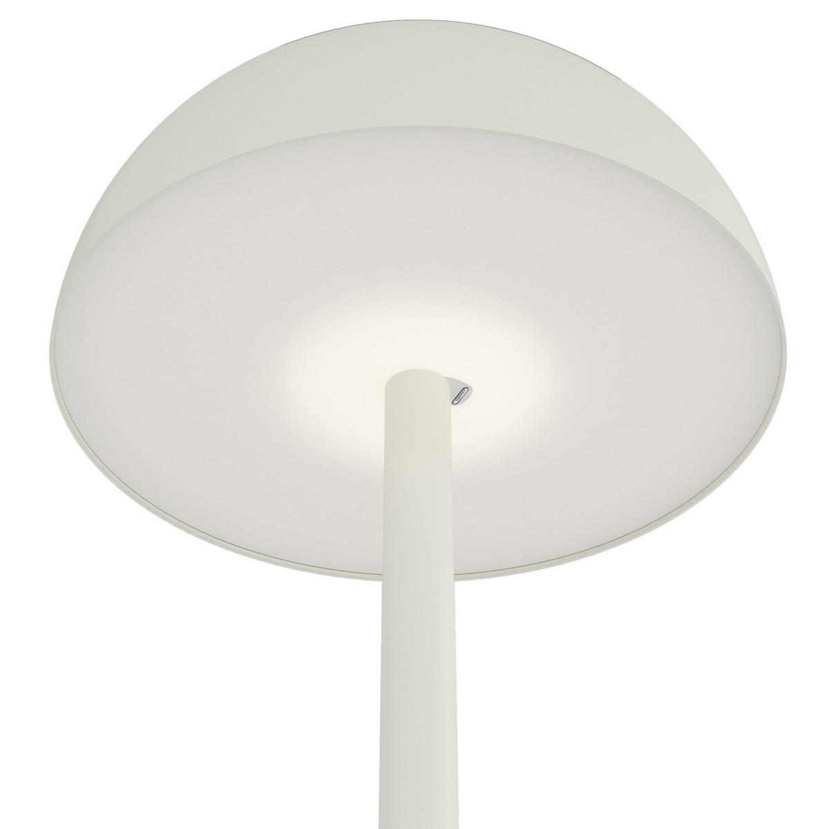 AKKU-STEHLEUCHTE - Dimmbar - Eisen / Kunststoff - Beige, Kunststoff/Metall (18/18/120cm) - home24