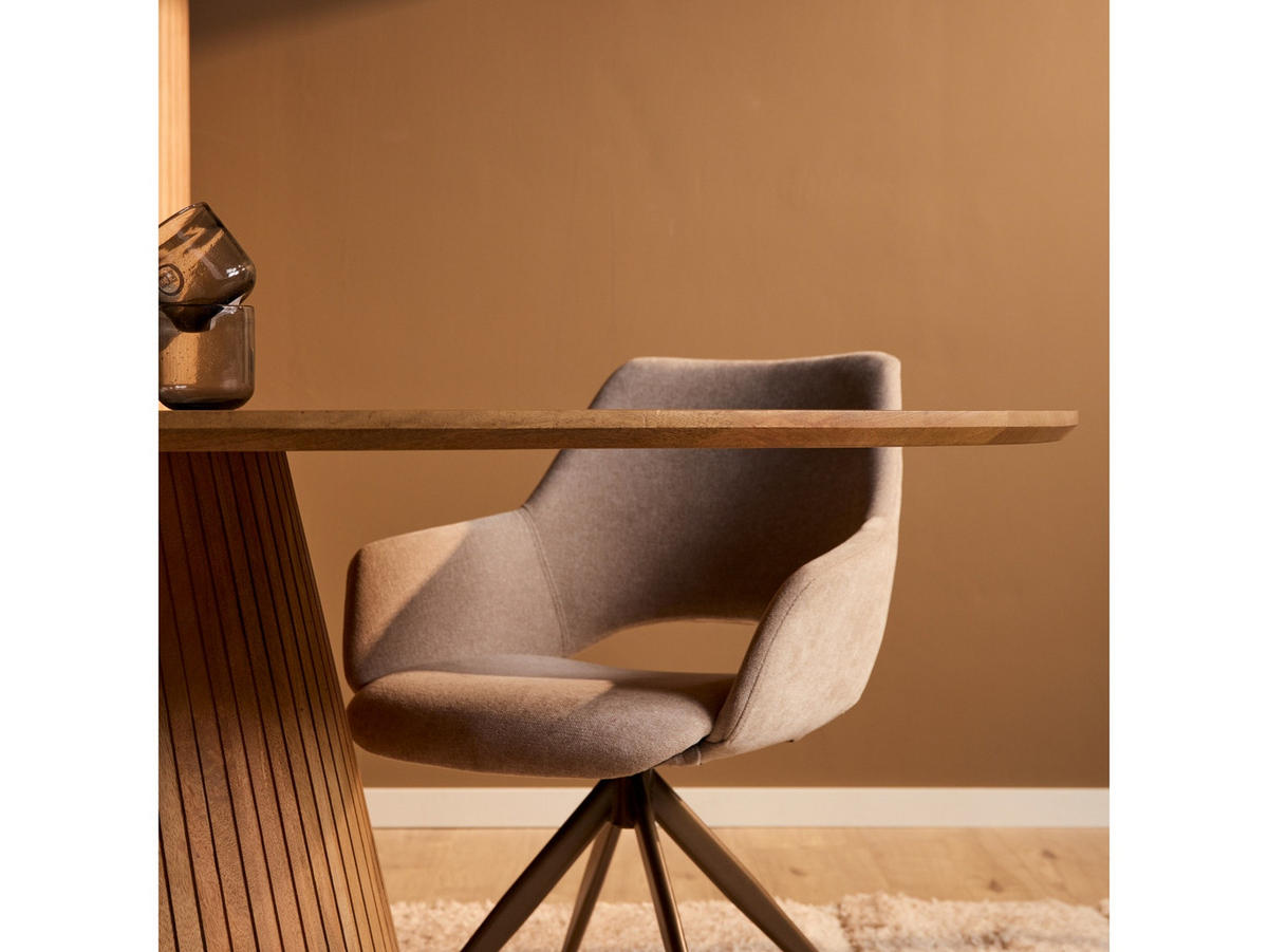 ESSTISCH Helena Oval 210 cm X 110 cm Natur - Naturfarben, Holz (110/210/76cm) - Villa Möbel