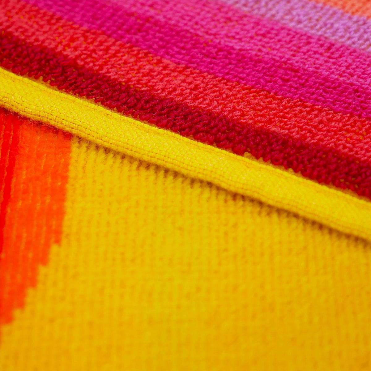 STRANDTUCH aus Veloursfrottee Jacquard Gelb 140x180 400g/m² - Malta - Gelb, Textil (140/180cm) - LE COMPTOIR DE LA PLAGE