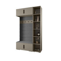 GARDEROBEN-SET 236,7/140/47 - Kaschmir/Schwarz, Holz/Metall (140/236.7/47cm) - Abiks Möbel